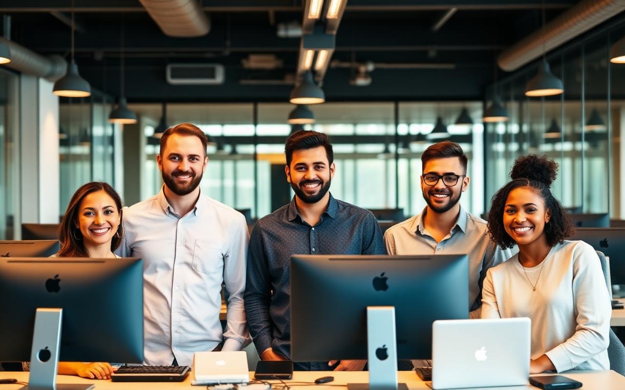 The Creative Web Design and Development team of designers, developers, writers and researchers in their New York co-working studio